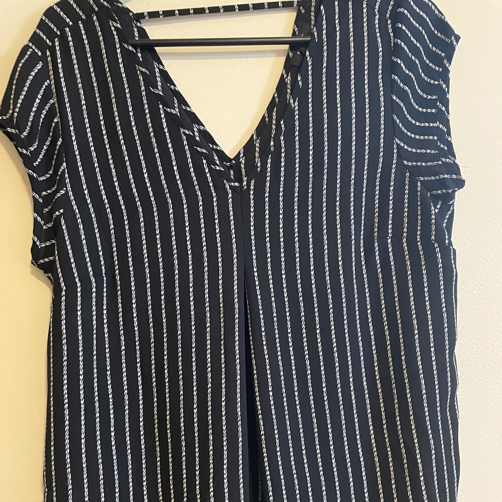 SOLD Halogen Black and White Top